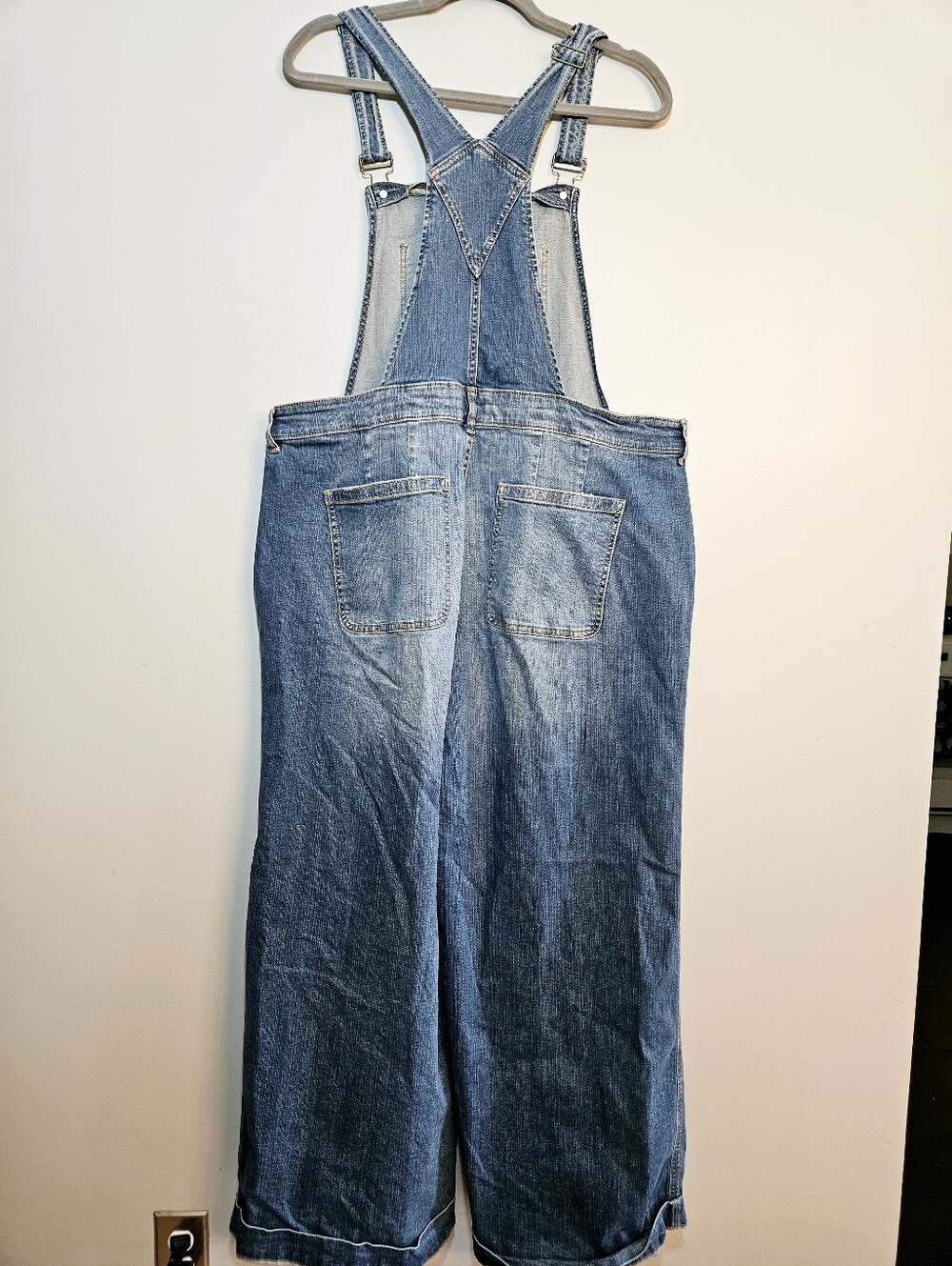 torrid Light Blue Wide-Leg Denim Overalls - Picture 3 of 6